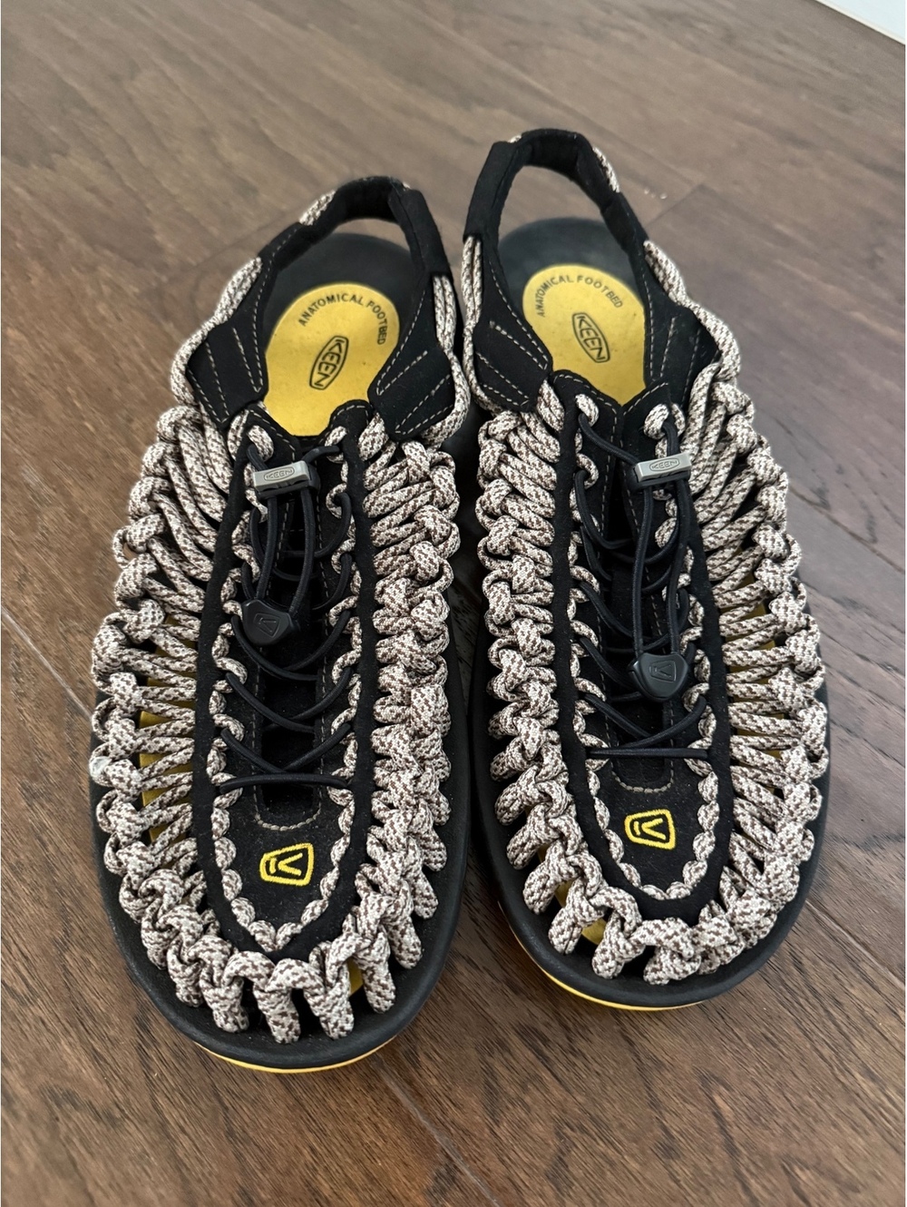 Keen Uneek Yellow and Black Sneaker, Size 11